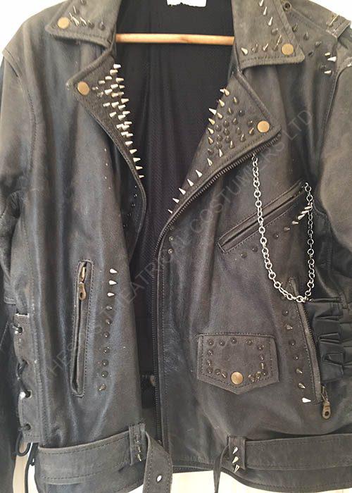 Chorus Leather Jacket With Studs And Chains